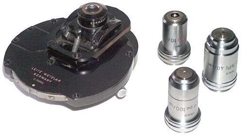 Ensemble contraste de phase Leitz pour orthoplan, ortholux, SM lux, HM lux